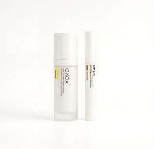 Neck firming and eye cream set, The Double Lift: Okoa Lifting Cream and Caffeine Eye Cream